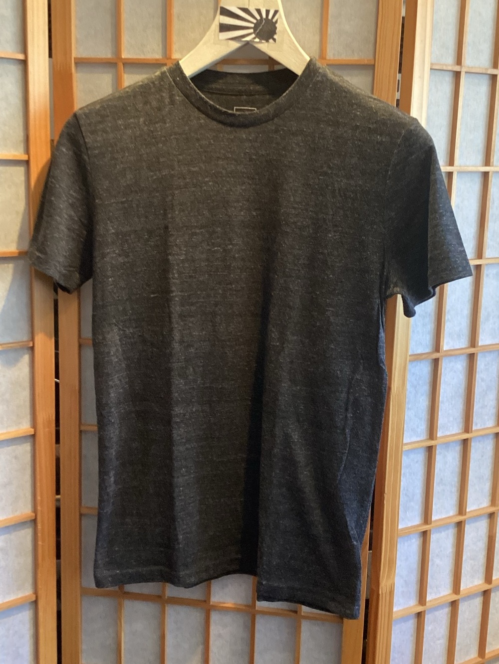 UO BDG Triblend Crew-Neck Short Sleeve Tee Dark Grey Men's Size Small